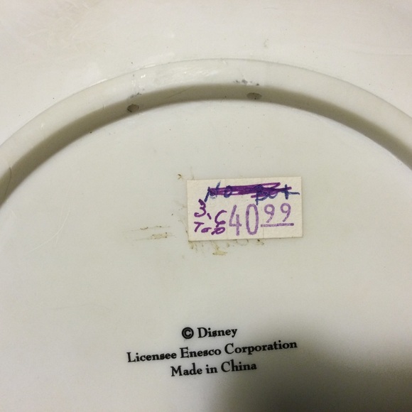 Mickey And Minnie Mouse Vintage Christmas Plate 1996 - Picture 4 of 7